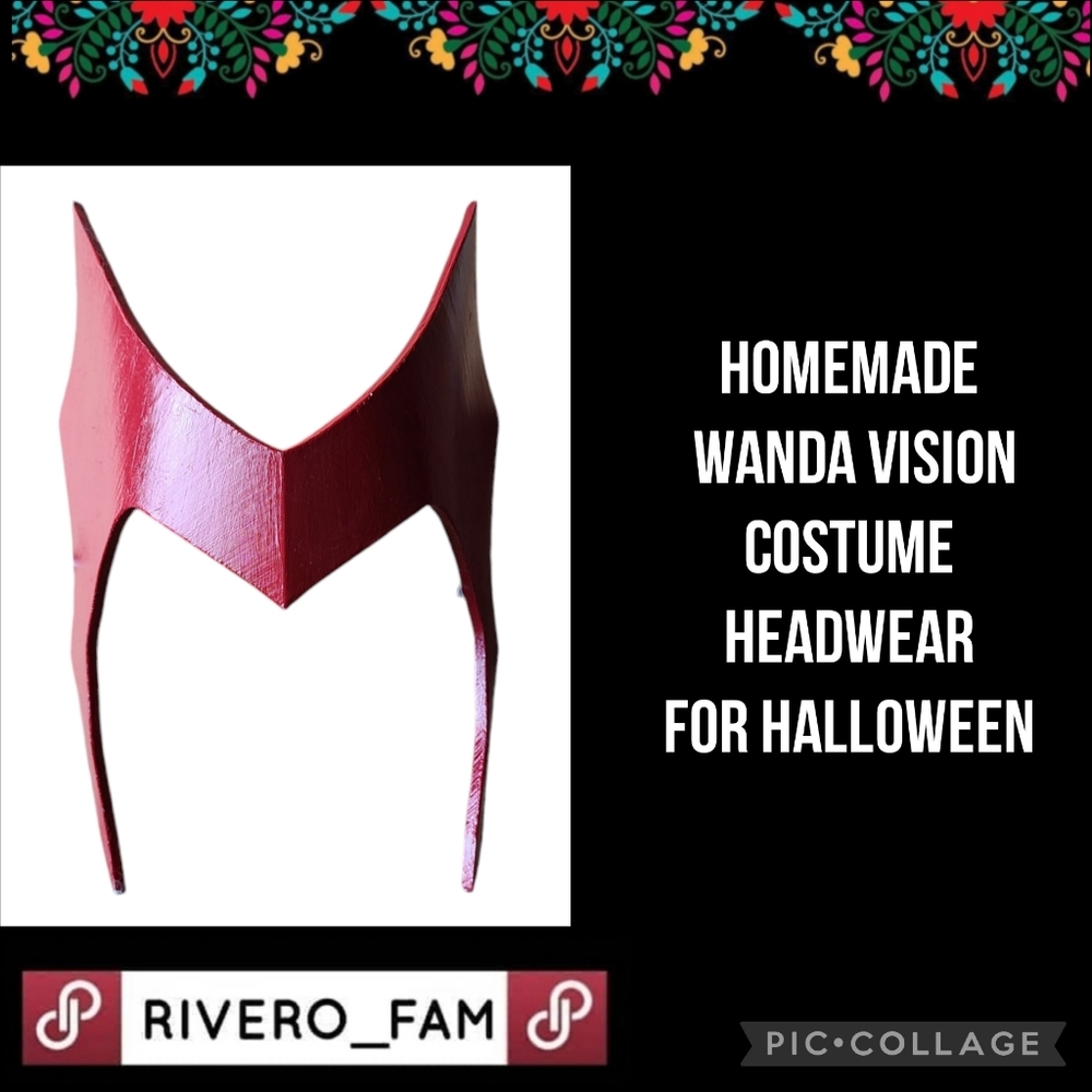 HOMEMADE  | WANDA VISION COSTUME HEADWEAR FOR HALLOWEEN